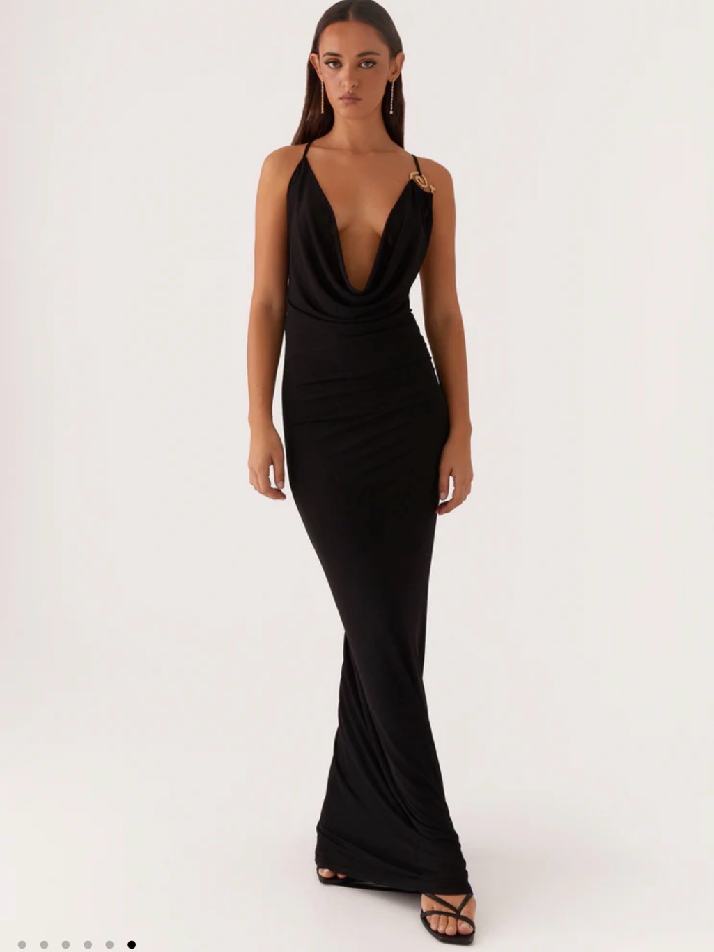 Peppermayo Game Player Maxi Dress - Black - Us Size 6 - New With Tags
